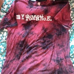 red and black washed my chemical romance tee